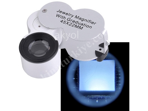 Akyol 9583 Ölçü Skalalı Mini Büyüteç