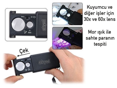 Mini El Tipi Büyüteç Akyol Mb-30 - 2