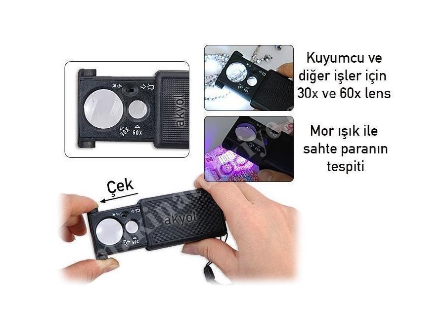 Mini El Tipi Büyüteç Akyol Mb-30