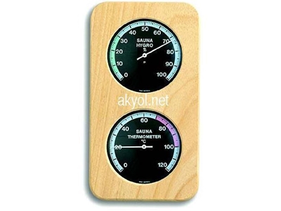 İbreli Sauna Sıcaklık Ve Nem Ölçer - 0