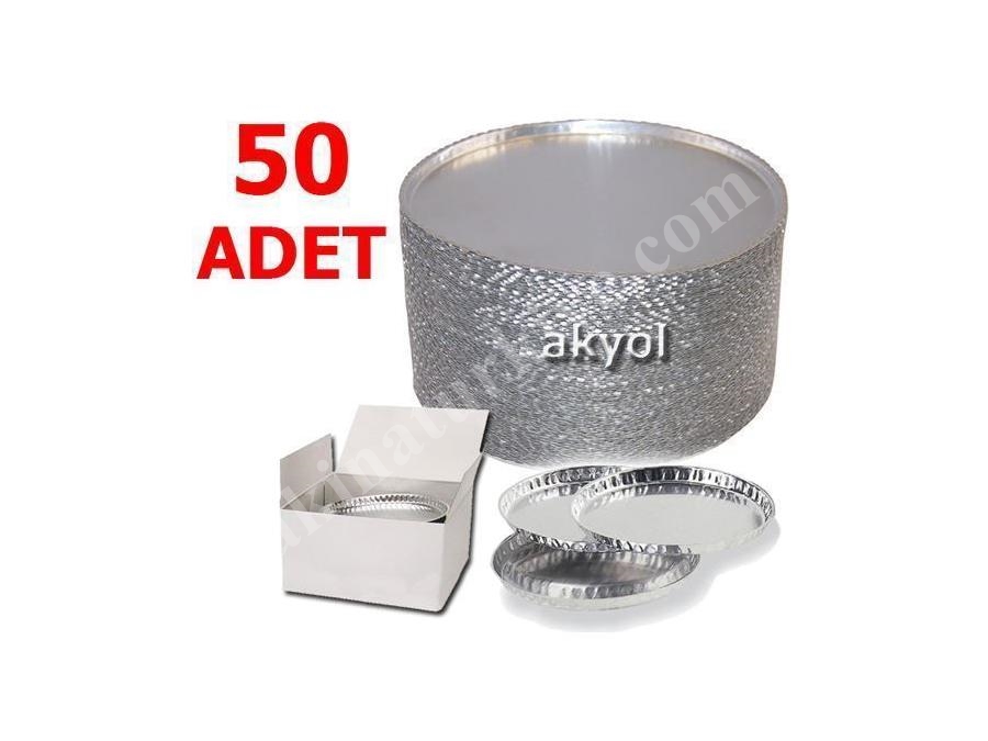 50 Adet 	Moc63 Nem Tayin Cihazının Alüminyum Numune Kabı
