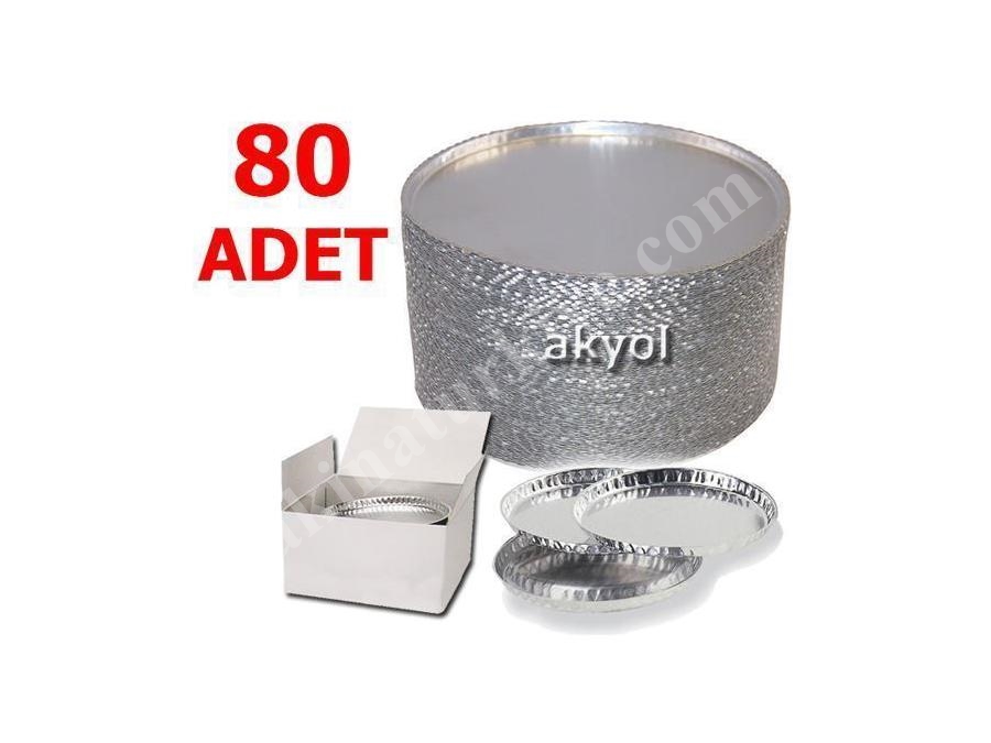 80 Adet Mx 50 Nem Tayin Cihazının Alüminyum Numune Kabı