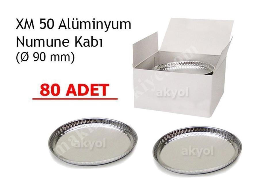 80 Adet Mx 50 Nem Tayin Cihazının Alüminyum Numune Kabı