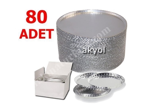 80 Adet Mx60 Nem Tayin Cihazının Alüminyum Numune Kabı