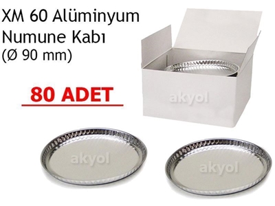 80 Adet Mx60 Nem Tayin Cihazının Alüminyum Numune Kabı - 1