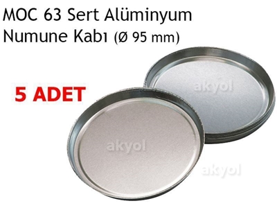 5 Adet Moc 63 Nem Tayin Cihazının Sert Alüminyum Numune Kabı - 1