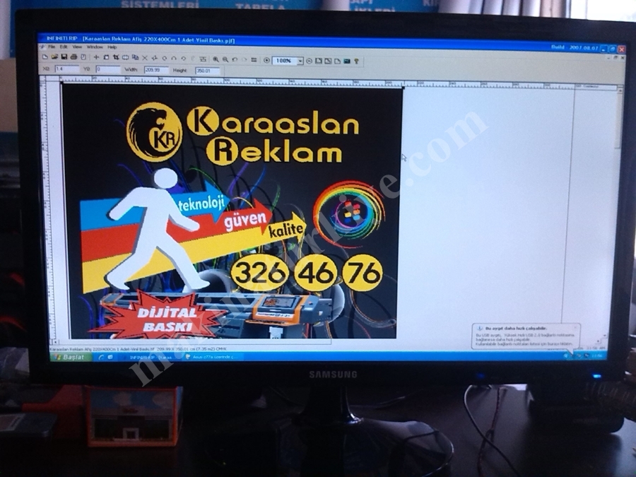 Acill Satılık Infınıtı 320Cm Lik Dijital Baskı Makinası