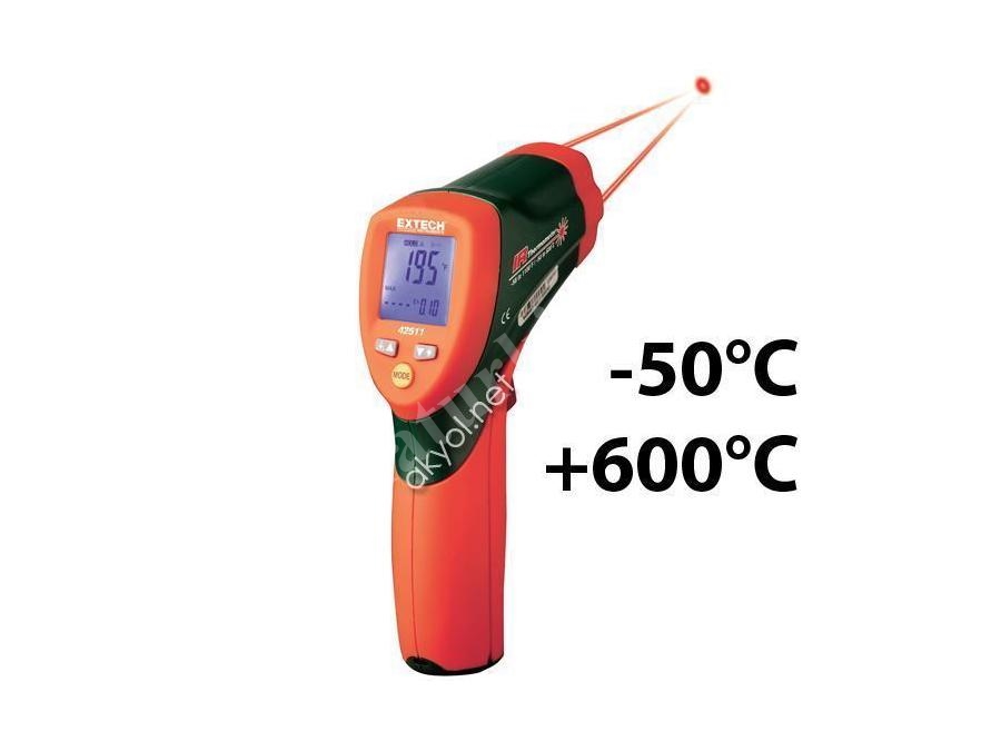 Çift Lazerli Uzaktan Isı Ölçer Extech 42511