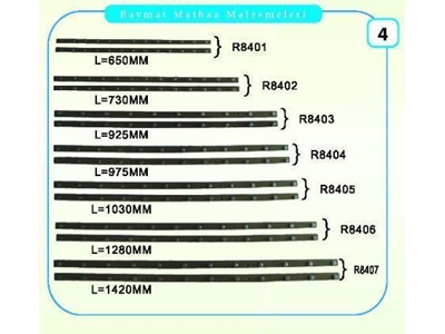 R08 Kalıp ve Kauçuk Cetvel Çeşitleri  - 3