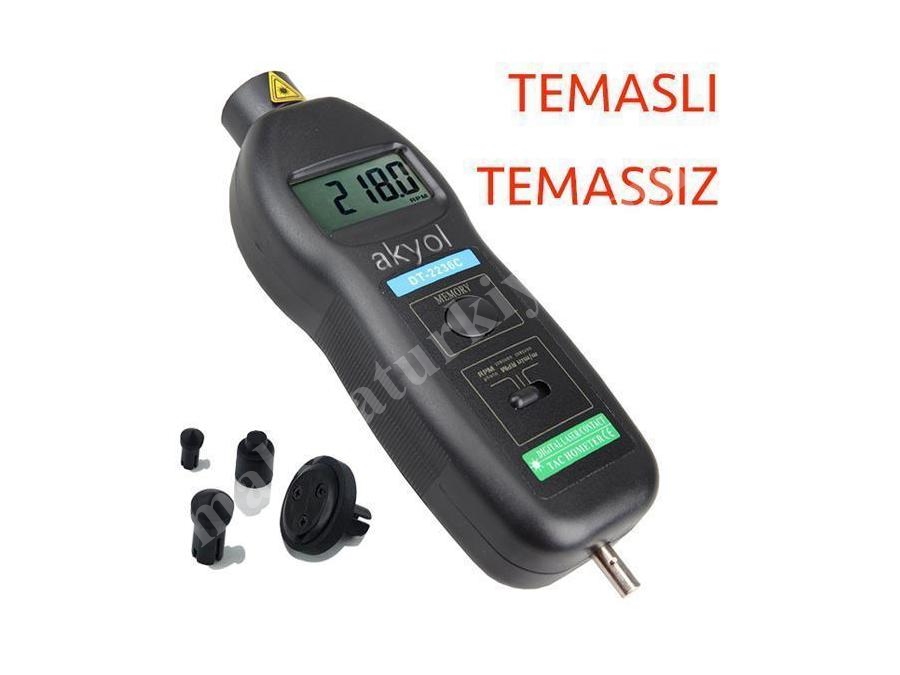 Temaslı Temassız Devir Ölçer Takometre  Akyol LYK2236C