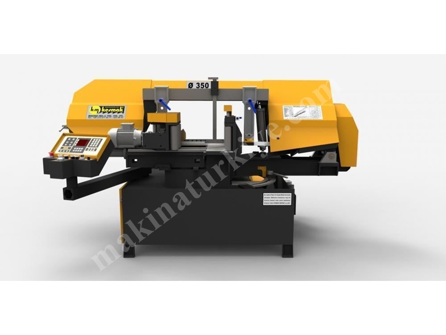 Açılı Kesim Şerit Testere Makinası Ø 350 Mm