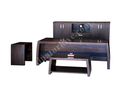 Graphica Ebony Coated Wooden Table Set