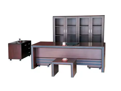 Parliament Leather Covered Executive Desk Set