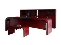 Samir Wooden Office Desk Set - 0