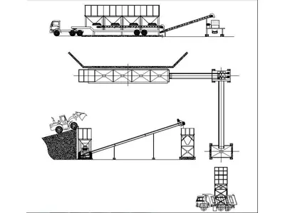 Usine mobile mécanique GNR MPT de 400 - 500 tonnes/heure
