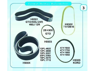 H09 Gto Pompalı Kasnaklar ve Krom Merdaneler  - 2