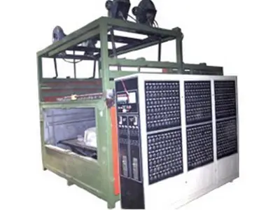 Single Station Dual Heater Plastic Sheet Forming Machine