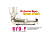 RYD Y 500 (Yarı otomatik) 50 - 500 Ml Arası Yoğun Sıvı Dolum Makinası  - 3