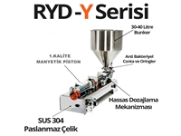 RYD Y 500 (Yarı otomatik) 50 - 500 Ml Arası Yoğun Sıvı Dolum Makinası  - 2