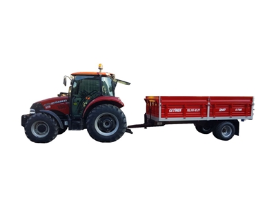 6 Ton Tek Dingilli Çift Lastikli Damperli Römork - 2