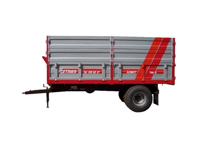 5 Ton Tek Dingilli Çift Lastikli Damperli Römork - 1