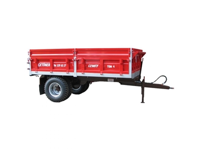 4 Ton Tek Dingilli Çift Lastikli Damperli Römork - 2