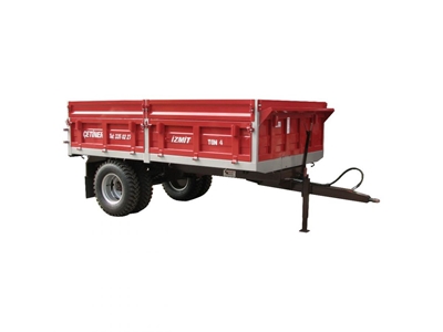 4 Ton Tek Dingilli Çift Lastikli Damperli Römork - 3