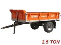 2.5 Ton Damperli Tarım Römorku İlanı