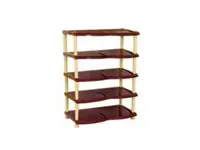 Brown Shoe Rack with Tubes