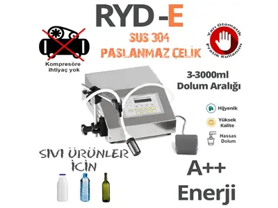 RYD E (5-3200 Ml) Electric Liquid Filling Machine