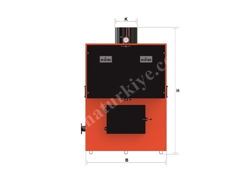 3 Pass 25,000 - 60,000 kcal/h Solid Fuel Hot Water Boiler