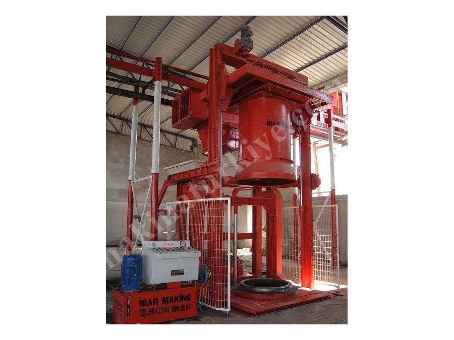 İkili Beton Boru Makinası Ø300mm ~ 1400 Mm