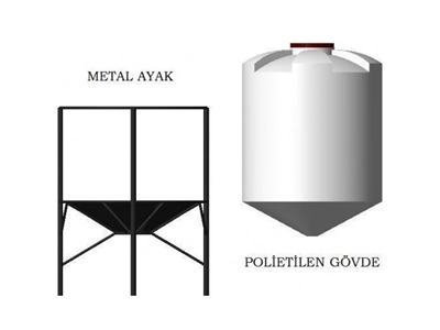 Kapalı Tip Silo 200 Litre - 2