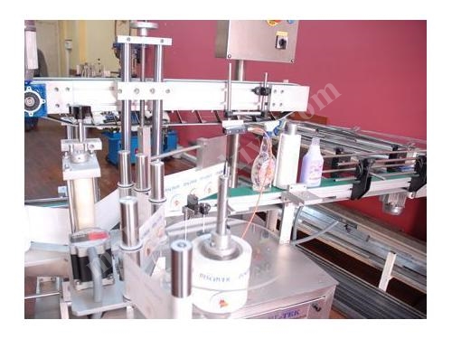 3000 ~ 6000 Adet / Saat Yuvarlak Etiketleme Ve Sarma Makinası 