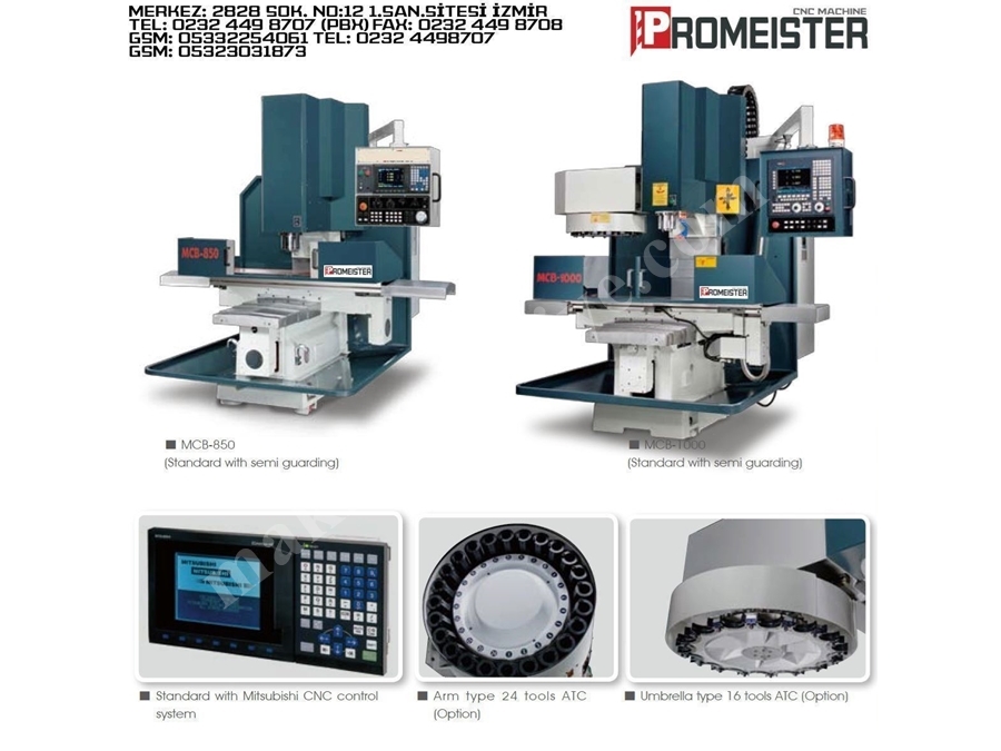 Mcb 1000Lik Cnc Frezeleme / Cnc İşleme Merkezi