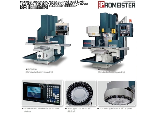 Mcb Serisi Atcsiz Modeli/ cnc freze işleme makina