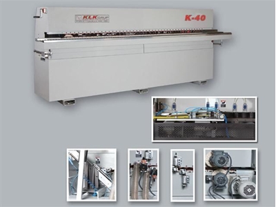 Klk K-40 Baş Son Kesmeli Kenar Bantlama Makinası  - 0
