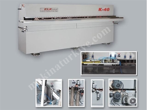 Klk K-40 Baş Son Kesmeli Kenar Bantlama Makinası 
