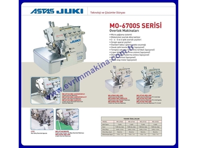 4 İplik  Juki MO-6714S Overlok Makinası - 0