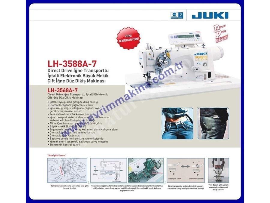 Juki Lh-3588A Çift İğne