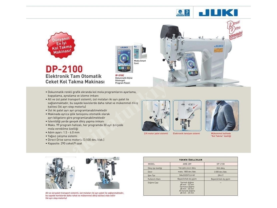 Juki Düğme Makinası Mb-1800B