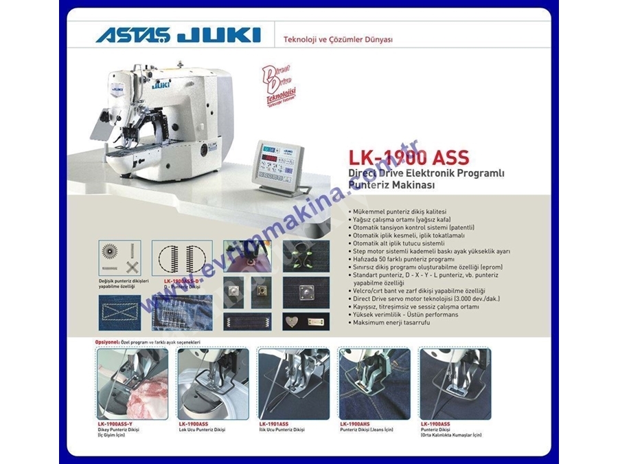 Juki Ponteriz Makinası Lk-1900Ss