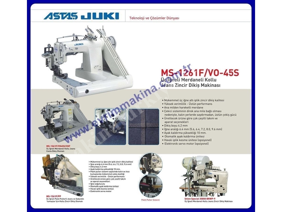 Juki Kollu Zincir Dikiş Makina Ms-1190D-Vo-V5r