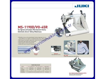 Juki Kollu Zincir Dikiş Makina Ms-1190D-Vo-V5r - 1