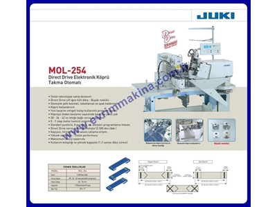 Juki MOL-254 Köprü Takma Otomatı Juki MOL-254