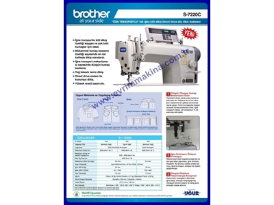 Brother Düz Dikiş Makinası Sl-1000A / Sl7000a / Sl7200c / Sl7220 - 3