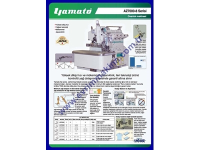 Yamato Overlok Makinası Az7000-8 Serisi - 0
