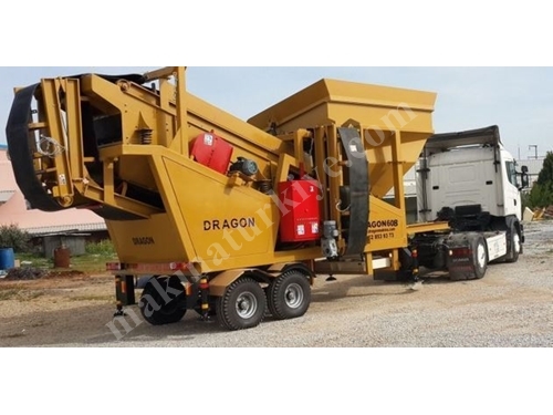 100 ~ 160 Ton / Saat Mobil Kum ve Maden Yıkama Eleme Tesisi