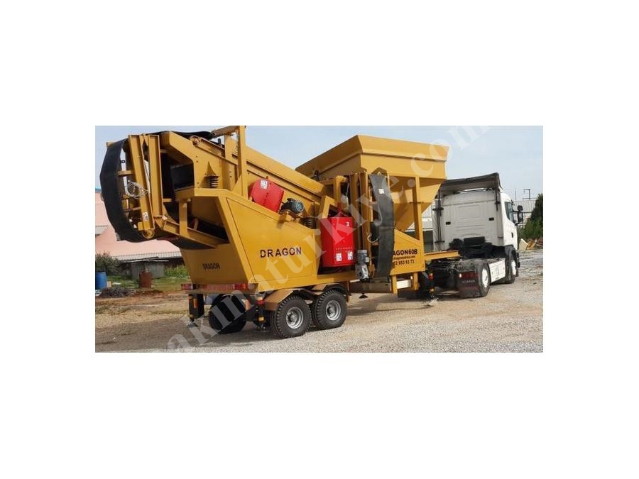 100 ~ 160 Ton / Saat Mobil Kum ve Maden Yıkama Eleme Tesisi