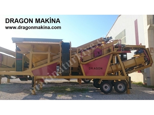 110 ~ 170 Ton / Saat Mobil Kum ve Maden Yıkama Eleme Tesisi